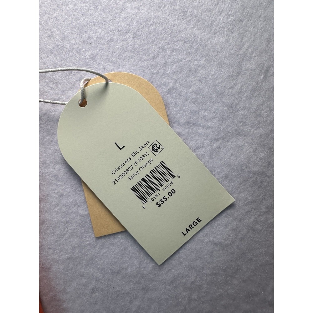 Logilates Women's Orange Skort Size Large NWT - Picture 9 of 12